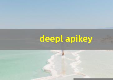 deepl apikey